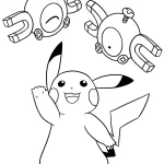 coloriage Pikachu à imprimer kawaii