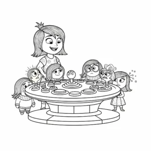 coloriage Riley et sa console d’émotions a imprimer gratuitement