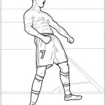 coloriage Ronaldo et dessin a imprimer