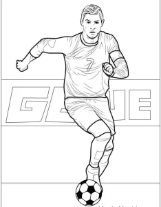 coloriage Ronaldo d