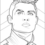 coloriage Ronaldo à imprimer a4