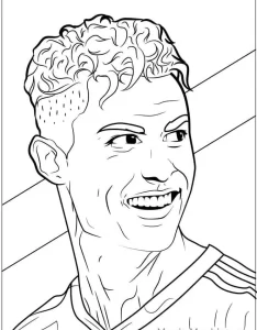 télécharger coloriage Ronaldo gratuit