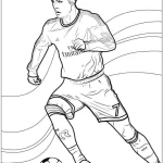 coloriage Ronaldo pour enfant de 10 ans