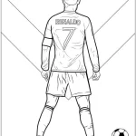 coloriage Ronaldo a imprimer