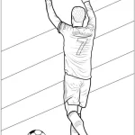 coloriage Ronaldo pour enfant de à imprimer