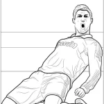 coloriage Ronaldo pour enfant de 5 ans