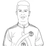 imprimer coloriage Ronaldo pour enfant