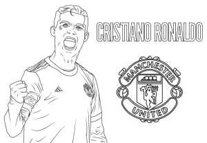 télécharger coloriage Ronaldo gratuit
