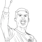 coloriage Ronaldo gratuit a imprimer