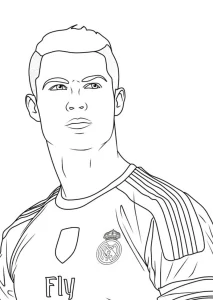 coloriage Ronaldo d