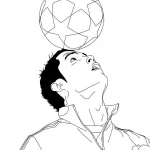 coloriage Ronaldo a dessiner et imprimer