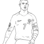 télécharger coloriage Ronaldo gratuit
