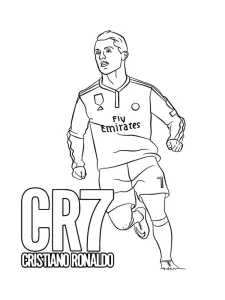 coloriage Ronaldo a imprimer gratuit
