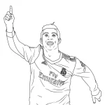 coloriage Ronaldo a imprimer