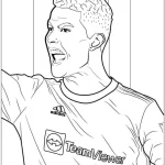 coloriage Ronaldo pour enfant gratuit
