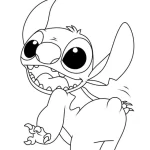 coloriage Stitch et Angel pour enfant gratuit