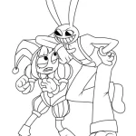 coloriage The Amazing Digital Circus à imprimer pdf gratuit