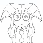 coloriage The Amazing Digital Circus pour enfants à télécharger