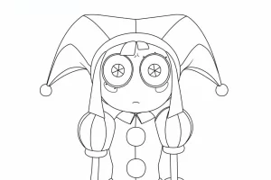 coloriage The Amazing Digital Circus pour enfants à télécharger