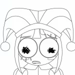 coloriage The Amazing Digital Circus et dessin a imprimer