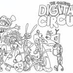 coloriage The Amazing Digital Circus pour enfant a imprimer gratuit