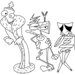 coloriage The Amazing Digital Circus gratuit à imprimer