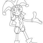coloriage The Amazing Digital Circus gratuit à imprimer