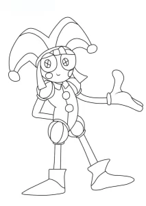 coloriage The Amazing Digital Circus gratuit à imprimer