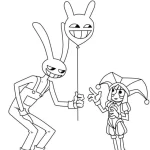 coloriage The Amazing Digital Circus de pour enfants