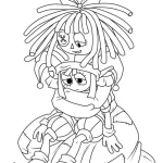 coloriage The Amazing Digital Circus à imprimer pdf gratuit