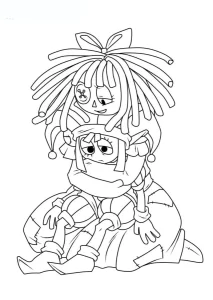 coloriage The Amazing Digital Circus à imprimer pdf gratuit