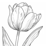 coloriage Tulip pour enfant de 2 ans