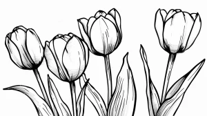coloriage Tulip pour enfant de 6 ans