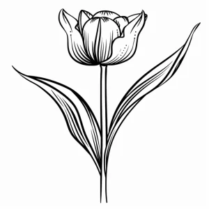 coloriage Tulip à imprimer pour enfant de 3 ans