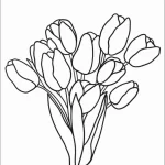 coloriage Tulip à imprimer pour enfant de 4 ans