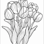 coloriage Tulip a imprimer pour enfant de 4 ans