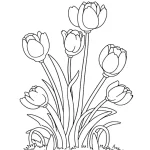 coloriage Tulip à imprimer kawaii