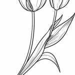 coloriage Tulip pour enfant de à imprimer