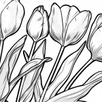 coloriage Tulip à imprimer pour enfant de 4 ans