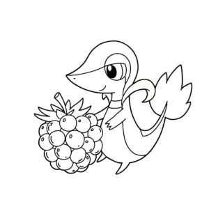 coloriage Vipélierre et une baie gratuit