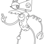 coloriage Zooble pour primaire