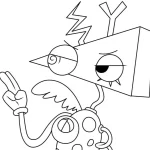 coloriage Zooble d