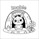 coloriage Zooble dans son Happitat pour enfant de 8 ans
