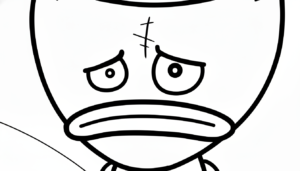 coloriage Huggy Wuggy updated et decoupage