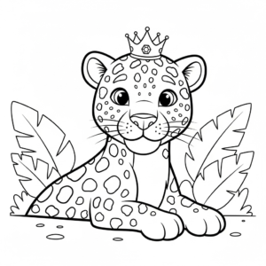 coloriage Leopard updated à imprimer pour enfant de 3 ans
