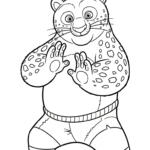 coloriage Leopard updated à imprimer a4