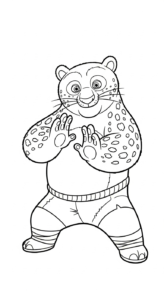 coloriage Leopard updated à imprimer a4