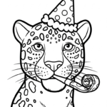 coloriage Leopard updated à imprimer pour enfant de 2 ans