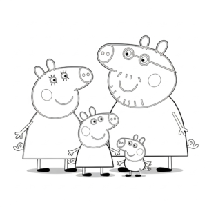 coloriage Peppa Pig update à imprimer pour enfant de 2 ans