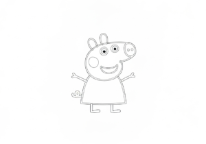 coloriage Peppa Pig update à imprimer pour enfant de 10 ans